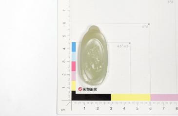 老山玉器 新疆和田玉牌生肖狗掛件吊墜